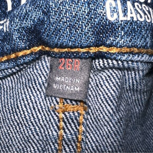 Torrid Perfect Boyfriend Ankle Jeans 26R Distressed Raw Hem Classic Denim - Picture 15 of 15